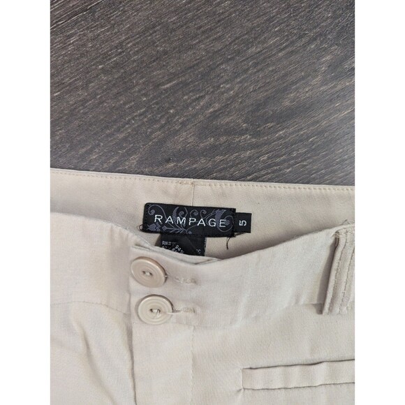 Rampage Pants Size 5 Womens Dress Trousers Tan 32" Waist - Picture 3 of 3